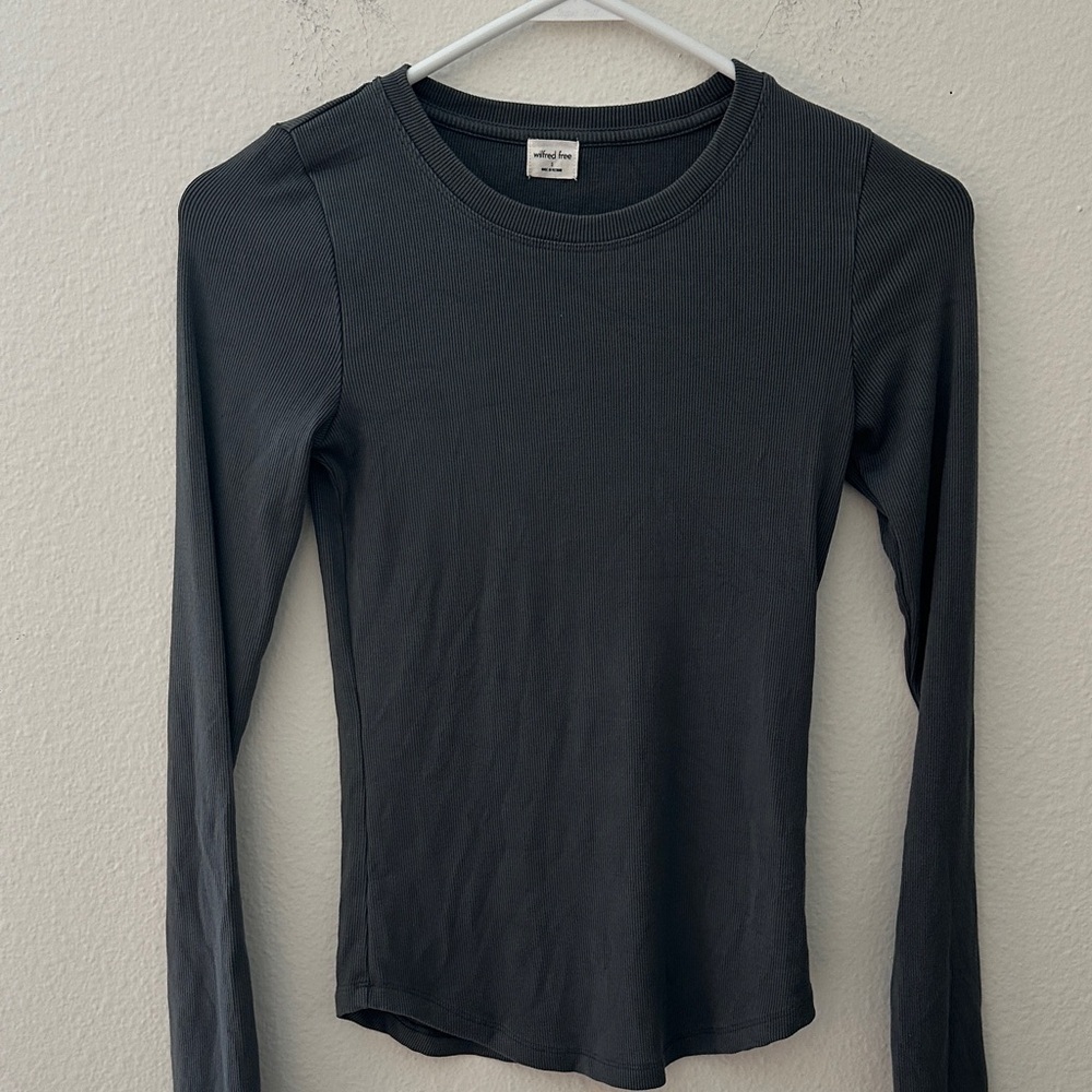 Wilfred grey long Sleeve Top